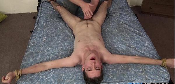  The master has the gorgeous twink cock of Jonny to play with